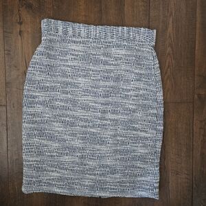 Banana Republic Blue and White Pencil Skirt